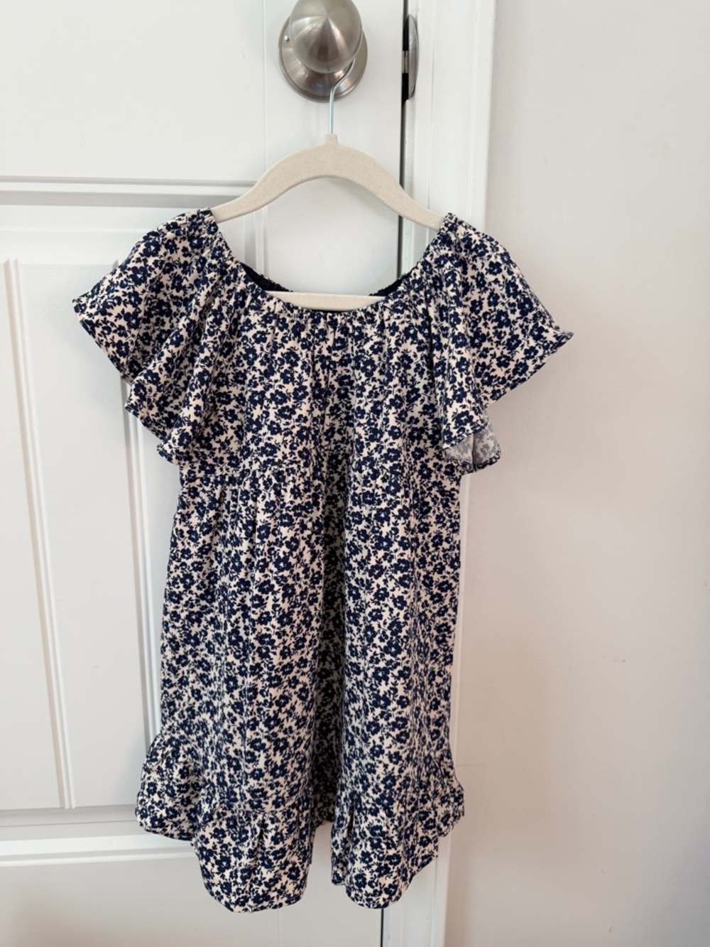 Girls Navy Floral Zara Dress